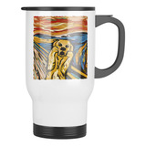 Taza Mug Termica El Grito Parodia Perro Personalizable