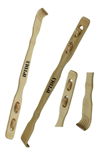 Pack De 2 Und Rascador De Espalda Madera Bambú Masajeador 