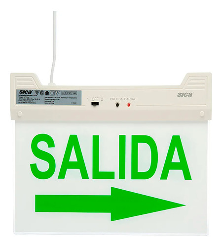 Cartel Con Leyenda De Salida Led 220v Sica 