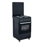 Cocina Dalton Slimda50x50 Color Negro Con Puerta Con Visor