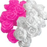 100 Sabonetes Mini Rosa Flor Média Promoção Lembrancinha +10