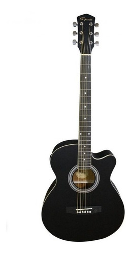 Guitarra Electroacustica Negra Mate Segovia Sgf238cebk