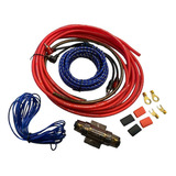 Kit De Cables X-line 8 Gauges Para Potencias + Fusible