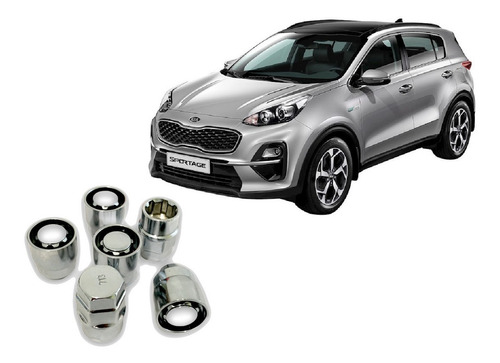 Birlos Tuercas De Seguridad Kia Sportage 12x1.5 Evita Robo 