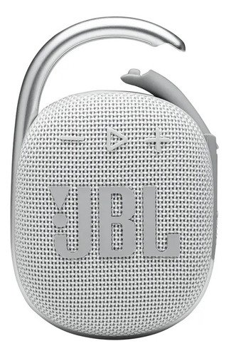 Parlante Portátil Jbl Clip 4 Bluetooth Jblclip4wht Waterproof Blanco