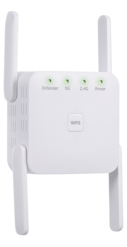 Repetidor Blanco 5g 2.4 G 1200 Mbps Use Us Booster Home Offi