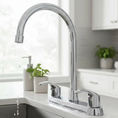 Mezcladora Para Fregadero Cocina 8 Con Manerales 9333 Urrea color negro brillante | Envío gratis