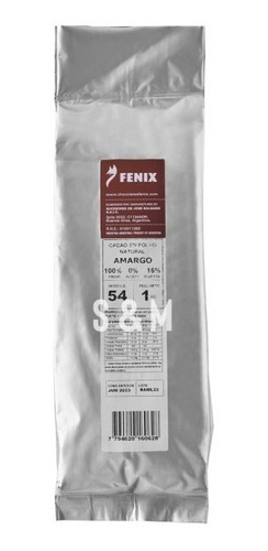 Cacao En Polvo Amargo Natural 54 Fenix