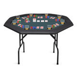 Mesa De Póquer Portátil Plegable Para 8 Jugadores Mesa De