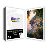 500 Folhas Papel Foto Glossy 180g A4 Prova D'água + Firme