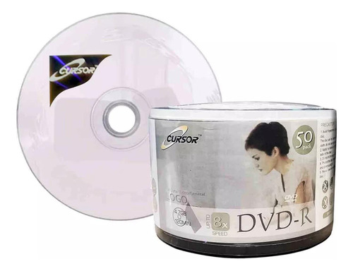 Dvd  R 8x 4.7gb Logo Cursor Pack 50