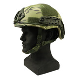 Casco Kevlar Militar Balístico Fast Nivel Iii-a Multicam