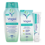 Kit Crema + Jabon Liquido Vagisil Cuidado Incontinencia Fem