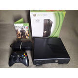 Video Game Xbox 360 Slim 4gb, 1 Controle, 1 Jogo 12x S/ Juro