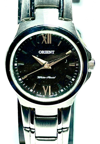 Reloj Orient Quartz Analógico De Acero Inoxidable Para Dama