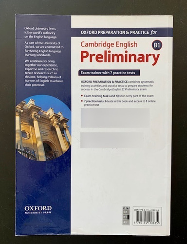 Oup Cambridge English B1 Preliminary Exam Trainer Kel Edicio