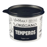 Tupperware Redondinha Temperos Pb 500ml ( Preto E Branco
