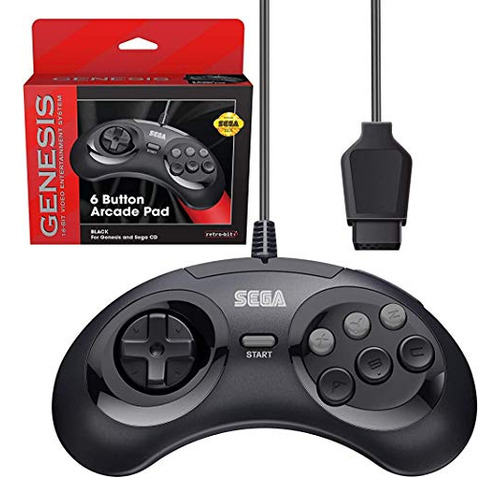 Controlador Arcade De 6 Botones Oficial De Sega Genesis De R