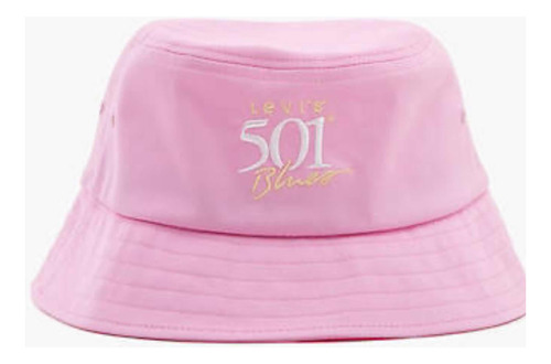 Levis Gorro Dama Estilo 501 Bucket Hat Color Rosa Mediano