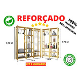 Conjunto 2 Kit Cesto Roupas Sujas Multi-uso 10 Divisorias