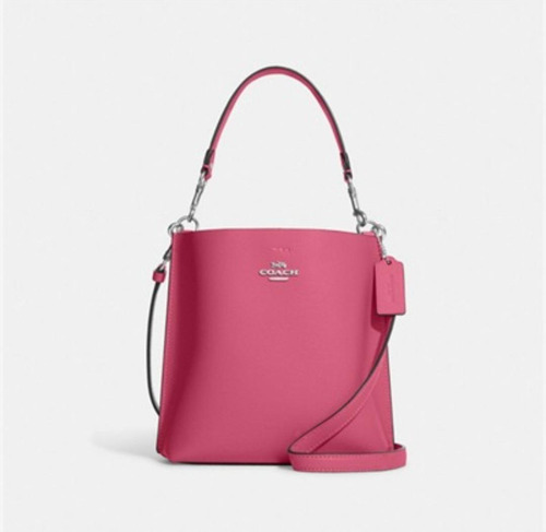 Bolsa Coach Tipo Bucket Color Rosa 100% Original 