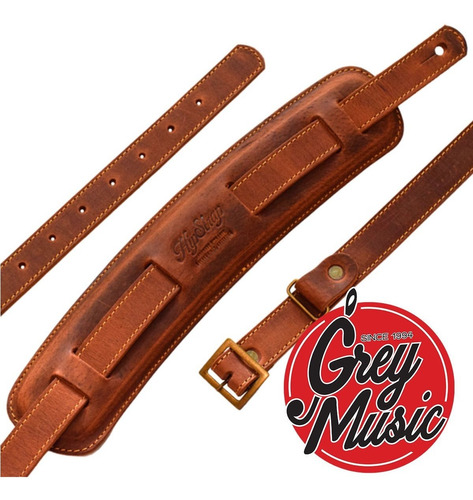 Correa Guitarra Y Bajo Hipstraps The 1950 Aged Rust Cuero 