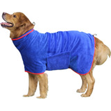 Abrigo De Secado Rápido Para Perro En Microfibra- Azul