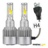 Par Super Led Farol Foco Simples Alto + Baixo 6500k 20000 Lm