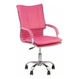 Cadeira De Escritório Giratória Lux Pink