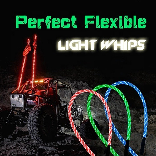 Antena Luz Led Rgb Bluetooth  91 Cm Chase  Moto Rzr X3  Jeep