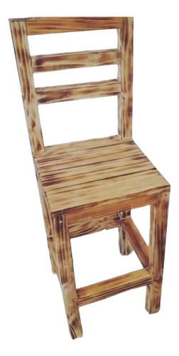 Silla Rustica De Madera