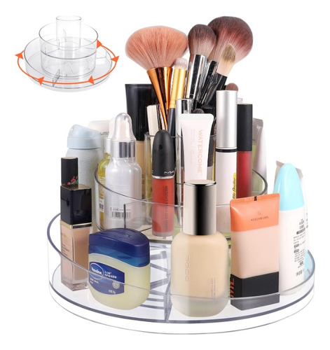 Organizador De Maquillaje Multifuncional Giratorio 360 De 1