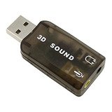 Tarjeta De Sonido Usb Audio 5.1 Canales Pc Laptop Digital 3d