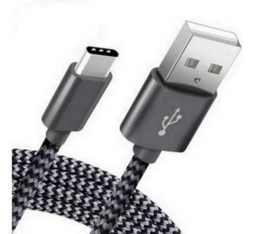 Cable Usb Tipo C Largo 3mts Celular Resistente Reforzado