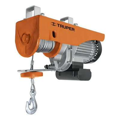 Polipasto Tecle Eléctrico 800 Kg Profesional Truper 16847 Naranja