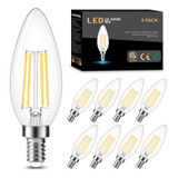 Cotanic Bombilla Led E12 Regulable Para Candelabro, Luz Diur