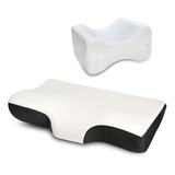 Set X2: Almohada Cervical + Almohada Para Piernas Con Gel