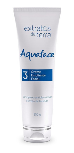 Aquaface Creme Emoliente Todos Os Tipos Pele 250 G Extratos