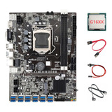 Placa Base B75 Btc De 12 Usb, Cpu G16xx, Cable 2xsata Y Swit