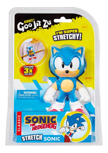 Boneco Elástico Que Estica Sonic Classico - Goo Jit Zu