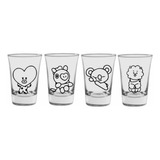 Set Vasos De Shot Bts - Bt21 - Tata - Mang - Koya - Rj -kpop