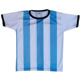 Remera Selección Argentina Qatar 2022 Para Niño Sublimable