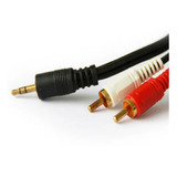 Cable De Audio Auxiliar Plug 3.5 Estereo A 2 Rca 1.5m