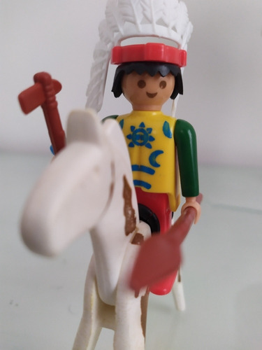 Playmobil Indio A Caballo - Escenario Y Playset