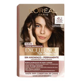  Coloración Excellence Loréal Paris Tono 4u Castaño