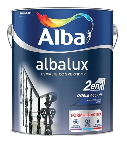 Albalux Esmalte + Convertidor Efecto Forjado 1lt | Giannoni