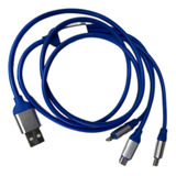 Cable Usb C 3 En 1 Para Ip V8 Tipo C Cable 1m 2.1a 