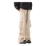 Parachute Soldier Overalls Loose Wide Leg Straight Trousers