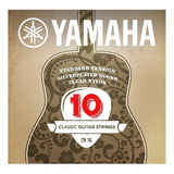 Yamaha Cn-10 Encordadura Guitarra Acústica Nylon Plateado