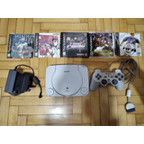 Consola Ps One Playstation 1 C/juegos Disco Negro - Completa